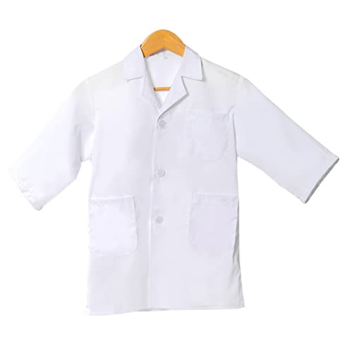 Qnprt QN-KIDSSCIWIG-WHITE-L Kids Mad Scientist Halloween Costume Accessories thumb #2