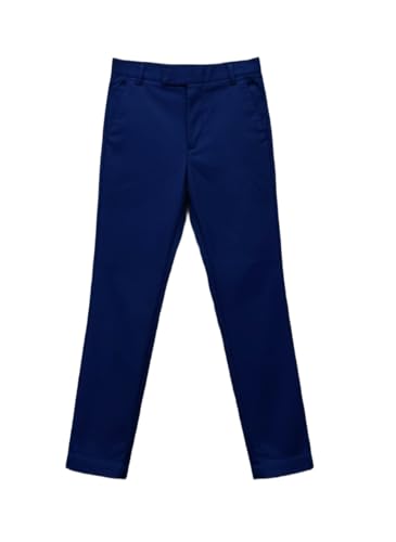 Image of A.T.U.N. (ALL THINGS UBER NICE) Boys Regular Fit Formal Chinos | Smart School & Occasion Wear Bottoms | Smooth, Comfortable & Tailored Look Pants