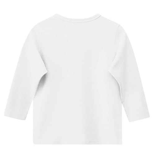 Girls Breast Cancer Shirt 3/4 Sleeve Tops Pink Ribbon T-Shirts Graphic Tees Shirts Holiday Tshirts 3-12 Years3