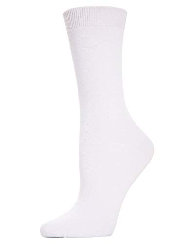 Image of MeMoi Women's Flat-Knit Rayan Blend Crew Socks