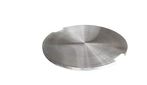 Elementi Outdoor Columbia Stainless Steel Round Lid Fire Pit Table Cover Durable 20.7