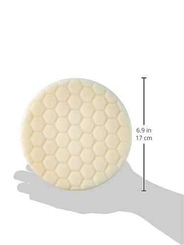 image for Chemical Guys BUFX_104_HEX6 Hex-Logic Light-Medium Polishing Pad, Whit