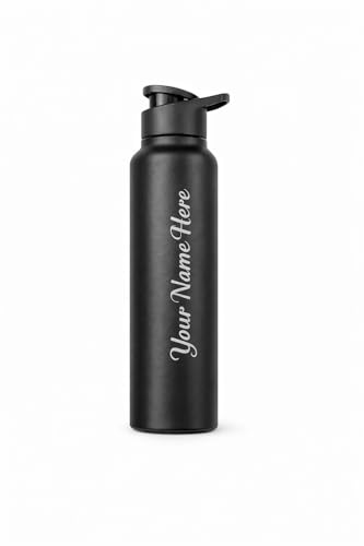 Image of Fitness Mantra Name Customisation 1 Litre Water Bottle | Personalised Bottle with Custom Name Engraving | BPA Free, Leakproof | Ideal for Gym, School & Gifting| Pulse|