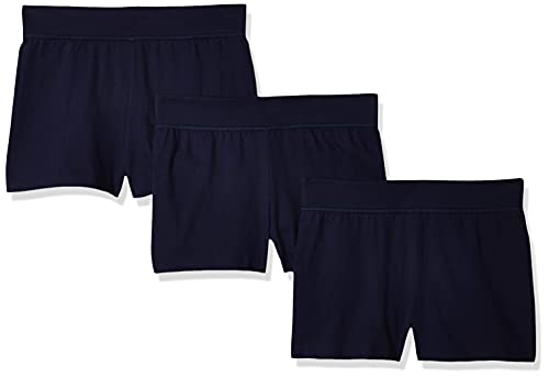 Hanes Little Girls  Jersey Short (Pack of 3), Navy, Medium