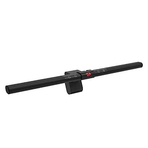Redragon GML-113 Beryl Monitor Light, E-Reading LED Computer Screenbar Lamp w/6-Level Hue Dimming, Sticker-Free Weighted Hanging Mount & Solid Aluminum Alloy Cover, USB Powered Plug & Play