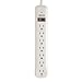 Tripp Lite 7 Outlet Surge Protector Power Strip, Extra Long Cord 25 ft., 1080 Joules, Lifetime Limited Warranty & $25K INSURANCE (TLP725) Light Gray