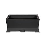Blue Sky Outdoor Living Rectangle Peak Smokeless Patio Fire Pit, Dual Lift-Out Ash Catches, Black