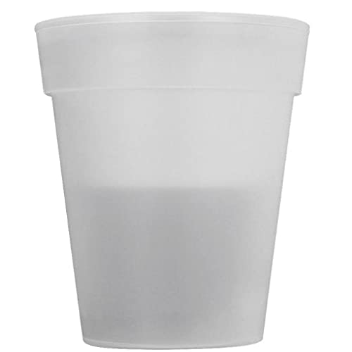 TOSSPER 1pc LED Pot Usine, Énergie Solaire Flowerpot Plantes Paysage Pot Vase pour Jardin Patio Clôture Jardin Décoration