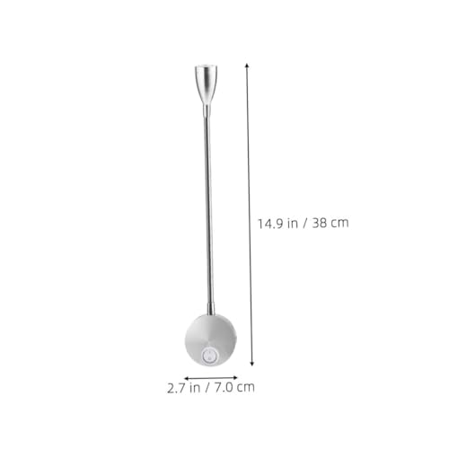 Lámpara de cuello de cisne con base sofisticada y luz cálida LED 7