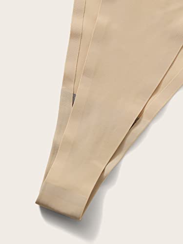 GORGLITTER Women's 2 Piece Clear Strap Thong Invisible G String No Show Underwear Panties3