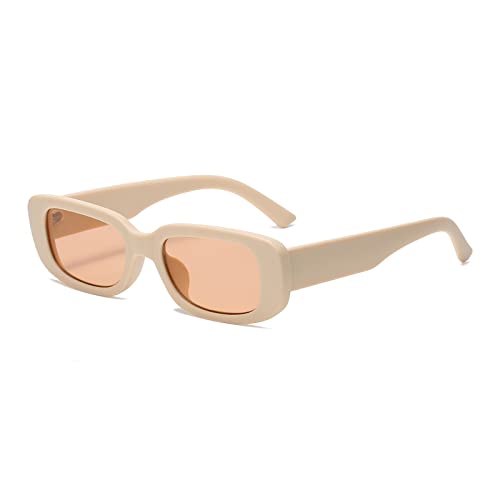 YAMEIZE Gafas de sol rectangulares de los años 90 para mujer hombre vintage UV400 cuadrado Cover