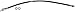 Dorman H621441 Rear Driver Side Brake Hydraulic Hose Compatible with Select Lexus Models