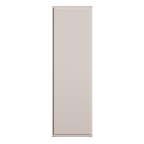 Forte Alice Springs Garderobenschrank 60, Moderne Garderobe mit Kleiderstange und Einlegeböden, Flur, Holzwerkstoff, Kaschmir Beige, 59,8 xm breit x 191,9 cm hoch x 34,9 cm tief Forte Alice Springs Garderobenschrank 60, Moderne Garderobe mit Kleiderstange und Einlegeböden, Flur, Holzwerkstoff, Kaschmir Beige, 59,8 xm breit x 191,9 cm hoch x 34,9 cm tief
