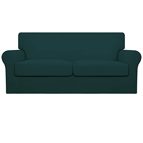 Image of Easy-Going Stretch Oversized Loveseat Couch Cover for 2 Cushion Washable