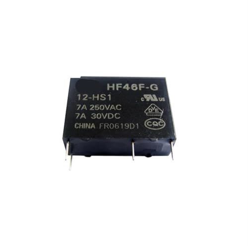 Relais 12V 7A HF46F-G-12-HS1 commutateur miniature 4PIN lot de 5