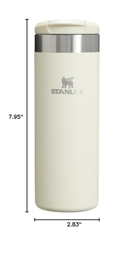 Image of Stanley AeroLight Transit Bottle 16 oz | Locking Drink Through Lid | Leak Resistant Water Bottle or Coffee Travel Mug | Lightweight Insulated Stainless Steel | BPA-Free | Cream