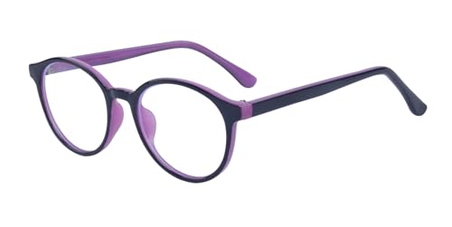 Image of Square Blue Light Blocking Glasses 2 Pack for Kids Clear Computer Blocking Glasses For Boys Girls Age 3-12