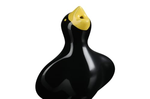 Image of Le Creuset Stoneware Pie Bird, 3 inch, Black with Yellow Beak