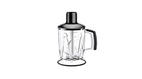 Braun Standmixer Aufsatz MQS 601 BK mit EasyClick Plus System - Zubehör für Braun Stabmixer MultiQuick 7 und 9, BPA-frei, Fassungsvermögen 1,25 l, Schwarz