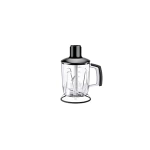 Braun Hakmolen/Blender Accessoire MQS 601 BK Met EasyClick Plus Systeem, Accessoire voor Braun MultiQuick 7 en 9 Staafmixers, BPA-vrij, Capaciteit 1.25 l, Zwart