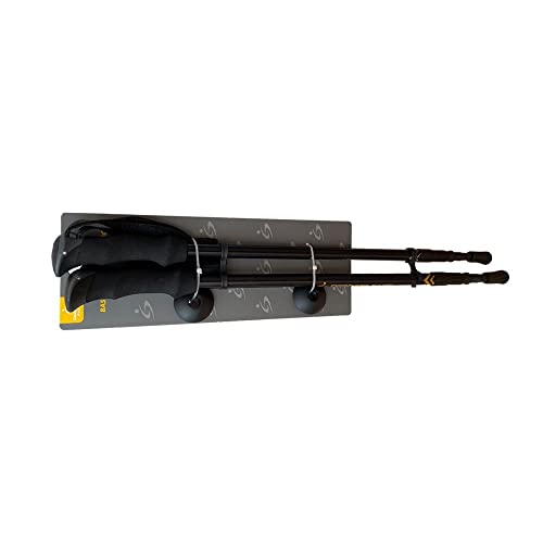 Bastón de trekking telescópico de aluminio antichoque de 65 a 135 cm