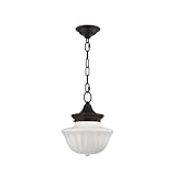 Hudson Valley Lighting 5009-OB Dutchess - One Light Small Pendant - 9 Inches Wide by 11.25 Inches High, Finish Color: Old Bronze, Installation: Traditional
