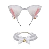 【Conveniente y rápido】La diadema de orejas de gato tiene cierta elasticidad,adecuada para la mayoría de los tamaños de cabeza.Tamaño ajustable para niños y adultos