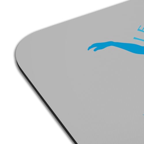 Sets de table antidérapants caoutchouc gris grand format natation