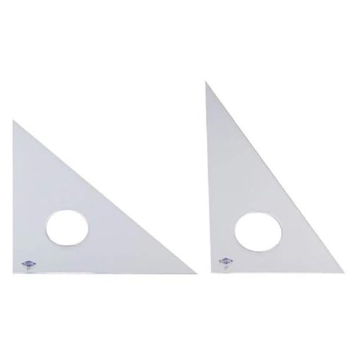 Image of Alvin 130C-6 30-Degree /60-Degree 6 inch Clear Professional Acrylic Triangle