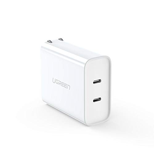 UGREEN USB C Charger 2-Port 36W Power Delivery Type C Wall Charger for iPhone SE 11 Pro Max Xs Max XR X 8 Plus, AirPods, iPad Pro, Pixel, Samsung Galaxy Note20 Note10 S20 S10 S9, LG V50 ThinQ