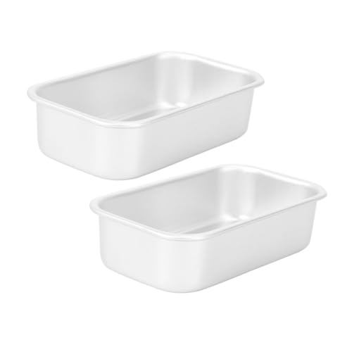 VALICLUD 2 pezzi Teglie da Forno in di Alluminio Stampo per Pane e Dolci Strumenti Pratici per Cucina e Facili da Conservare per Hamburger e Torte