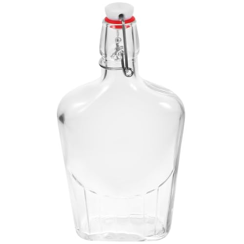 Botella de vidrio con diseño clásico y cierre hermético reutilizable 2
