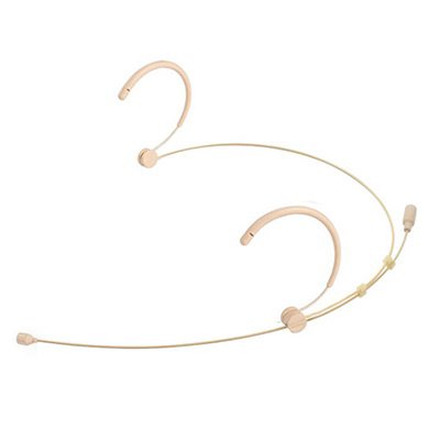 Microdot 4016 Headset Headworn Microphone For Audio Technica Wireless System - Detachable Cable With 4 Pin Hirose Type Connector - Omidirectional Mic #TOP1