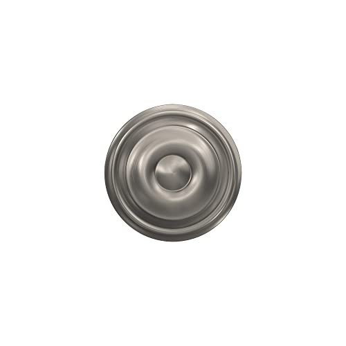 Image of SCHLAGE F10 GEO 619 Georgian Door Knob, Hall & Closet Passage Lock, Satin Nickel (Pack of 4)