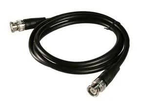 GraspaDeal RF/Coaxial Cable Assembly, BNC Plug to BNC Plug, RG58 C, 50 ohm, 1Mtr. Black
