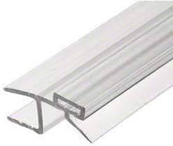 CRL Polycarbonate Strike and Door "h" Jamb with Vinyl Insert180 Degree for 1/2" Glass - 95 in long