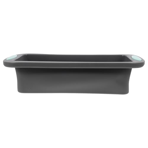NUOBESTY Molde de Silicona para Hornear Pan 23 Cm Antiadherente con Refuerzo Metálico para Tostadas Reutilizable Fácil Limpieza Utensilio de Cocina para Horno y Repostería