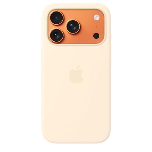 Image of Apple iPhone 17 Pro Silicone Case with MagSafe and Camera Control: Lightweight Phone Case, Wireless Charging Compatible, Smooth Matte Finish; Vanilla 