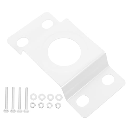 HEMOTON Solar Light Pole Mount Bracket Heavy Duty Fixture for Solar Lamp Installation Versatile Street Light Pole Mounting Kit for Gardens Roads and Courtyards