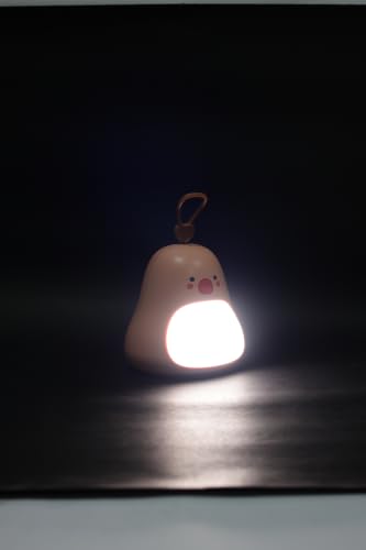 Image of Lexton 6 Inch Warm Baby Light for Kids | Portable USB Charging Lamp with 3 Brightness Levels, Soft Glow, Hanging Handle, ON /Off Button Control Night Lamp for Kids Room & Gift Purpose