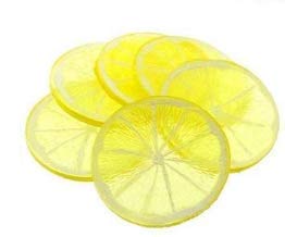Horno 20Pcs Fake Fruit Home House Kitchen Party Decoration Faux Fruit Props(Simulation Yellow Lemon Slices) #TOP1