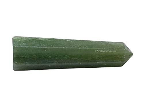 Image of Amazing Gemstone Light Green Aventurine Crystal Towers ~ Natural Healing Crystal Point Obelisk for Reiki Healing and Crystal Grid (2 inch to 3 inch INCH)