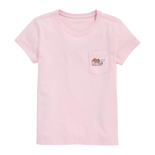 vineyard vines Girls' Glitter Cheerleader Whale Short-Sleeve Pocket Tee2