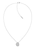Eleganza scultorea. Collana dal design scultoreo a forma di sassolino. Stile e carattere che non passano inosservati di Calvin Klein