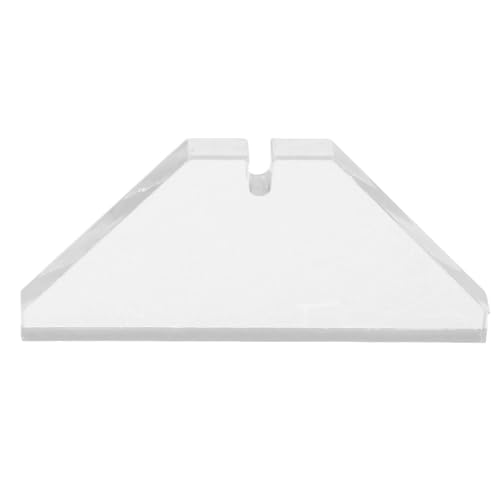 IMIKEYA Portacuchillos individual: soporte de acrílico transparente para colección de cuchillos, soporte de mesa para cuchillos, bandeja base para exhibición, decoración del hogar y cocina.