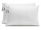 DON ALGODON - Almohada Fibra Hueca - Pack 2 Almohadas 70 cm SoftDream - Suavidad Envolvente y Confort Superior - Alta Transpirabilidad y Adaptabilidad - Firmeza Media - Antiácaros e Hipoalergénica