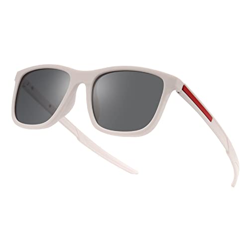 Retro Polarized Sunglasses For Men Women,Square Sport Sun Glasses Shades Shady Rays for Fishing UV Protection