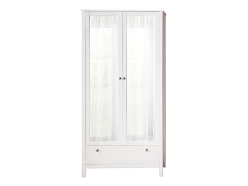 trendteam smart living - Garderobenschrank Schrank - Garderobe - Ole - Aufbaumaß (BxHxT) 92 x 192 x 38 cm - Farbe Weiß - 183912701