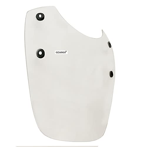 Image of Bike Plastic Windscreen Visor Front Windshield Wind Deflectors (White) for Bajaj Avenger 220 DTS-i