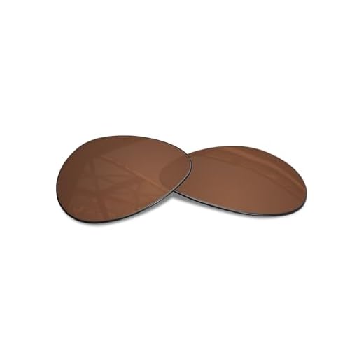 SmartVLT Lentes de reposição unissex marrom âmbar para óculos de sol Ray-Ban Aviator RB3025 55 mm